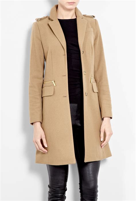 New Michael Kors Camel Coat Slim fit 